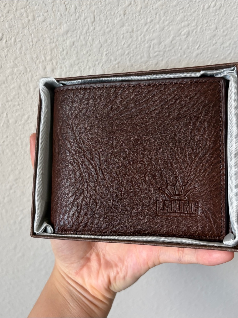 Dillard’s LA King Brown Genuine Leather Men's Bi-Fold Wallet
